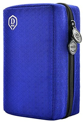ONE80 Double Darttasche für Darts Dart Wallet Dart Cases (Blau)