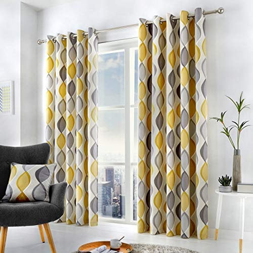 Fusion Lennox, Curtains, 117 x 137 cm, Grey
