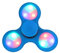 Toyland Jouet de nouveauté Spinnerooz Light Up Hand - Fidget Spinner - 5 in 1 - Saut, Bounce, Spin (Bleu)