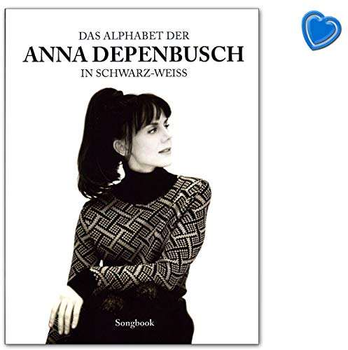 Bosworth Edition - Das Alphabet der Anna Depenbusch in Schwarz-Weiß - Songbuch mit bunter herzförmiger Notenklammer