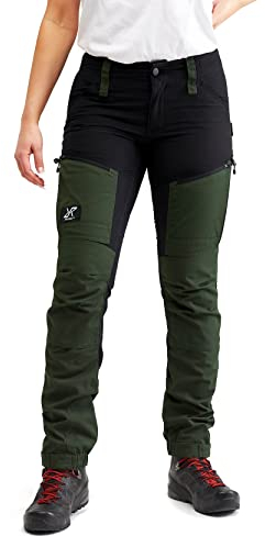 RevolutionRace Damen RVRC GP Pro Pants, Hose zum Wandern und für viele Outdoor-Aktivitäten, Forest Green, S