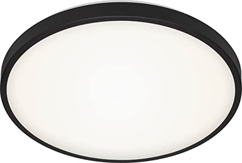 BRILONER Leuchten - LED Deckenleuchte, Deckenlampe, 24 Watt, 2.650 Lumen, 4.000 Kelvin, Schwarz-Weiß, Ø 38,5cm, 3455-215