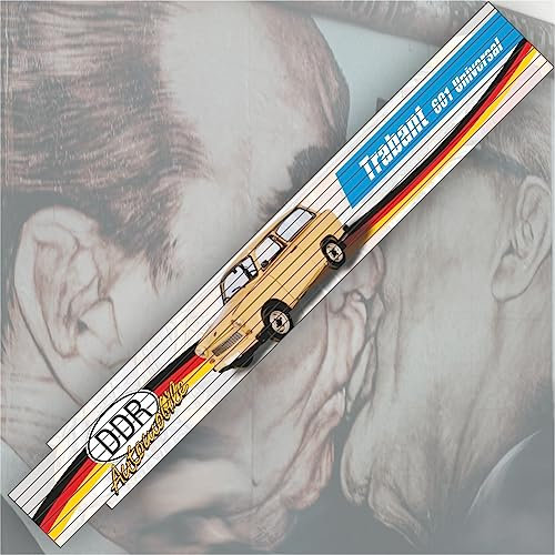 Ostalgie 2 Meter Zollstock - Trabant 601 Universal – Der DDR Meterstab Gliedermaßstab für Ostalgiker und Fans für Ostprodukte