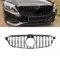 Kühlergrill Grill Schwarz Glanz mit Kamera kompatibel für Mercedes C-Klasse W205 S205 2014-2018 auf Sport-Panamericana GT DM Autoteile 2739