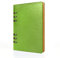 A5-Leder-Notizbuch, nachfüllbar, recyceltes Tagebuch, 6 Löcher, Ringe, lose Tasche, Leder, nachfüllbar, Hardcover, Tagebuch, Notizbuch für Reisen, Mädchen, Jungen, Damen, Herren, Erwachsene (Grün)