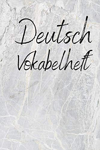 Deutsch Vokabelheft: Vokabelheft Deutsch, Vokabeln lernen, Notizbuch, 120 Seiten, 6x9
