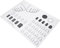 Lurrose Nail Art Stamping Mats Silicone Nail Training Mat Trainer Sheet for Application Practice