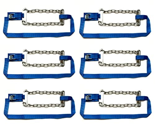 MelTruck® 6x Anti-Rutsch Anfahrhilfe Schneekette 110x11 cm Eis Schnee Auto Reifen
