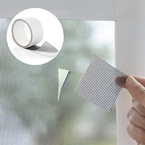 InnovaGoods - Cinta Adhesiva Reparadora de Mosquiteras, Fácil Aplicación, Circulación de Aire, Resistente, 2m, Apto Todo Tipo de Mosquiteras, Gris