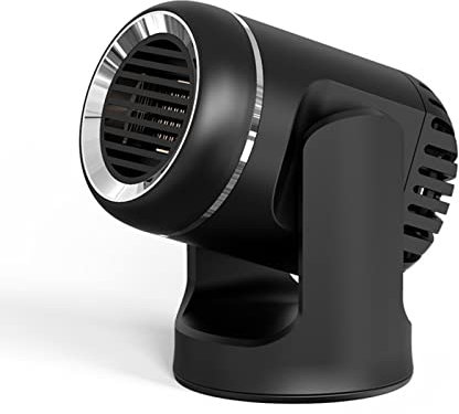 Ailgely Chauffage de Voiture Portable 2 en 1 Dégivreur De Chauffage de Voiture 12V Mini Radiateur Electrique Space Heater Fan Rotation à 360 °Silencieux pour Le Nettoyage De Pare-Brise