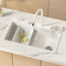 White Waterfall Kitchen Sink Stainless Steel Single Bowl Kitchen Sink Drop in Kitchen Sink with Faucet Combo Topmount Workstation Sink with Accessories (Color : White, Size : 68x45CM)