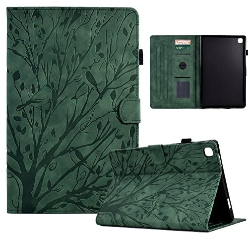 Bxithnr® Hülle Galaxy Tab S6 Lite 10.4 2022/2020 SM-P610/P613/P615/P619 Ultra Dünn PU Leder Flip Cover Case Tablet Schutzhülle mit Standfunktion und Stifthalter - Grün