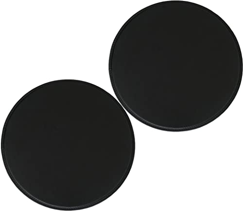 MOODMUSE Rundes Stuhlkissen Aus Leder, Rund, Wasserdicht, Hockerkissen, 2/4er Set rutschfeste Sitzkissen, Esszimmer, Küche, Stuhlpolster (Color : Black, Size : 40cm*2packs)