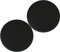 MOODMUSE Rundes Stuhlkissen Aus Leder, Rund, Wasserdicht, Hockerkissen, 2/4er Set rutschfeste Sitzkissen, Esszimmer, Küche, Stuhlpolster (Color : Black, Size : 40cm*2packs)