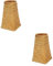 ABOOFAN Vase Tressé 2 Pièces Vase À Fleur Vintage Vase De Sol en Verre Vases en Verre Clair Panier Tissé D'Algues en Bambou Vases Décoratifs Tissés en Haute Paille Vase De Bureau Vase À