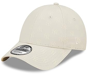 New Era New York Yankees MLB Cap grau 9Forty Strapback Kappe verstellbar NY-Logo Curved - One-Size