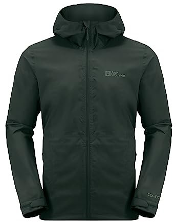 Jack Wolfskin Weiltal 2l Jkt M wasserdichte Herrenjacke, black olive, XXL
