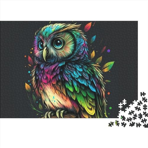 Eulen-Puzzles 500 Teile für Erwachsene kreative Puzzles schwieriges Puzzle anspruchsvolles Spiel Geschenk Spielzeug Teenager Familienpuzzles 500 Teile (52 x 38 cm)