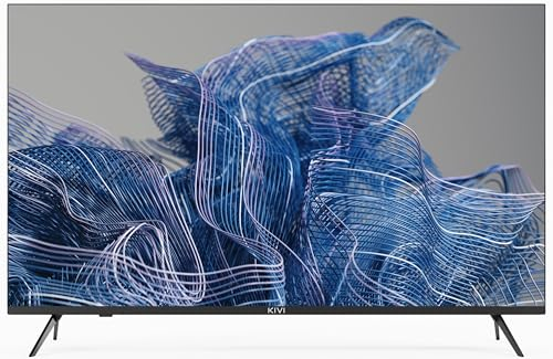 KIVI 50U750NB Smart TV Rahmenlos – Fernseher 50 Zoll UHD 4K, Smart TV 50, VA Panel, vergleichbar mit OLED-Qualität, HDR10, Android 11.0, WLAN & Bluetooth, Netflix HBO-fähig