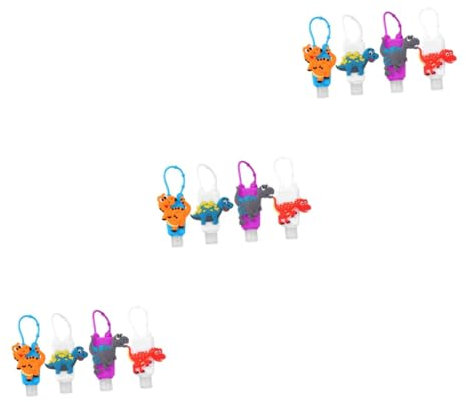 Didiseaon 12 Pièces Motif De Dessin Animé 30Ml Main Étui En Silicone En Bouteille En Plastique Étanche Enfant En Bas Âge