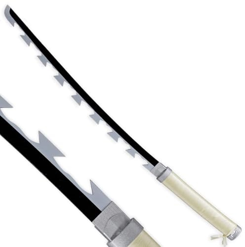 Loocaa Animes Sword Stocking Fillers - Sword Bamboo Sword Kids Teenager Cosplay Sword Halloween Christmas Party Anime Tanjiro Cosplay - Size 76 cm For Child (Hashibira Inosuke)