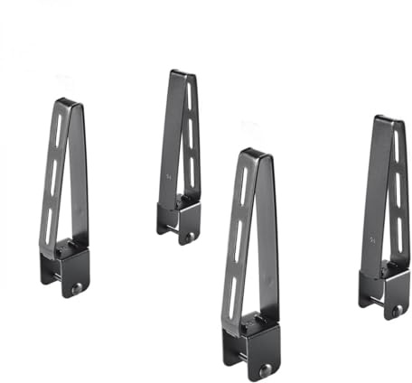 Firrak Dachträger-Seitenbegrenzer-Set 35x35, Schwarz, Metall, Höhe 18 cm, für Auto mit Standarddachträgern