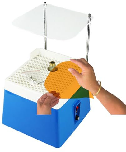 Kit Vitrail, 65 W Ponceuse à Verre,4200 tr/min Moulin Portable pour Vitrail Avec Foret Diamanté,Pour Verre et Céramique,Alimentation Automatique en eau (Avec Plaque de Rebond)