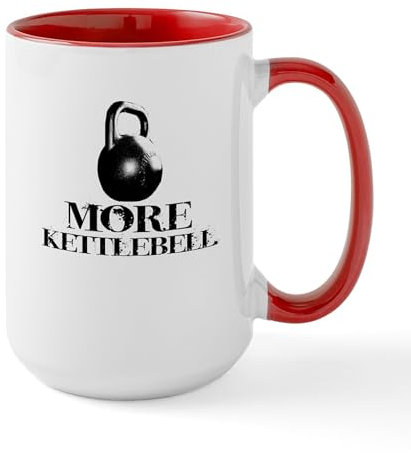 CafePress MORE KETTLEBELL Large Mug 15 oz (444 ml) Ceramic Coffee Mug