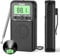 PRUNUS J-128 Am/FM Radio Portatil Pequeña, Radio Digital con Despertador/Temporizador de Sueño, Transistor Radios a Pilas, con Toma de Auriculares y Botones de Bloqueo para Correr, Caminar, Viajar.