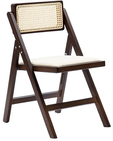 Sessel Mid Century Rattan Sessel Lesesessel mit 360 ° drehbarer Rohrlehne, gepolsterter bequemer Lesesessel für Wohnzimmer/Schlafzimmer/Kamin (Farbe: A)