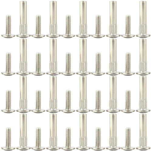 XBFOCNH 20 Set M5 Viti di Collegamento con Manicotto, Vite di Giunzione per Mobili, Raccordo, Armadi, Credenze