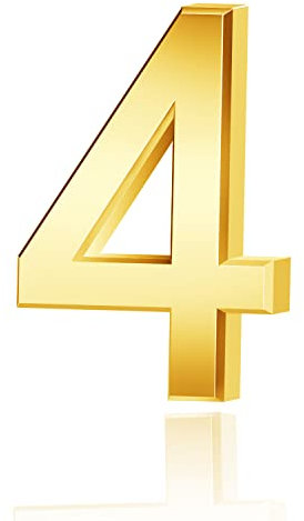 Lotsdonxia Self-Adhesive 3D Gold Numbers (0-9) for Addressing House, Apartment, Hotel, and Street Room Doors as Mailbox Stickers-4