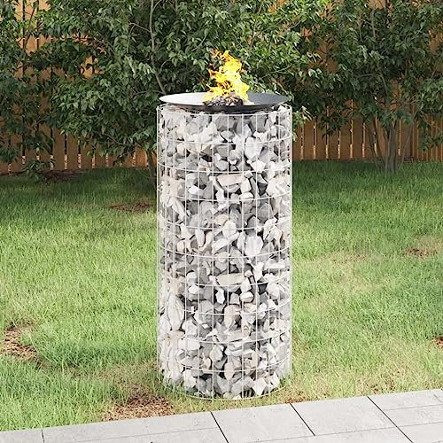 Furniture select-Gabion Feuerstelle ? 50 cm verzinktes Eisen