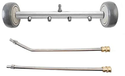 2 In 1 Hochdruckreiniger | Unterbodenreiniger, Hausgarten Auto Wasserwäsche Wasserbesen Mit 4 Nozzles, Pressure Washer Maximaler Arbeitsdruck 4000 PSI - 1/4 Schnellstecker