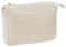 Leevje® Windeltasche für Unterwegs [100% BAUMWOLLE] - Baby Windeltasche Beige & Klein - Geeignet als Wickeltasche, Kosmetiktasche & Reiseorganizer - passend zur Wickelunterlage - Baby Bag