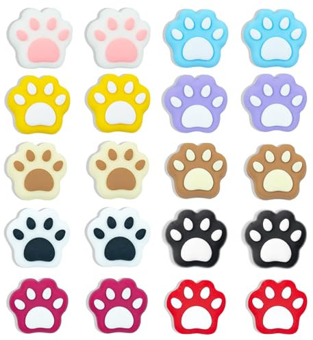 20Pcs Paw Print Magnets Fridge Magnets Cute Refrigerator Magnets Decorative Magnet Set for Locker Accessories,Whiteboard, Classroom Decor, Kitchen,Cabinet and Office Decor (Cat Paw)