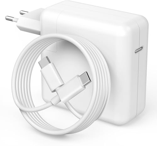 Chargeur MacBook 67W, Chargeur Mac USB C Compatible avec M1 M2 M3, Mac Book Air 2018-2021, MacBook Pro 13/14/15/16 Pouces, iPad Pro, Lenovo, Xiaomi, Samsung, Acer, ASUS, HP (câble de 2,0 m Inclus)