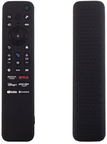 FTRONGRT Case Compatible with Sony RMF-TX800C RMF-TX810P RMF-TX810U RMF-TX811U, Anti-Drop and Anti-Collision, Elastic Silicone Lightweight Shockproof Remote Protective Cover. Black