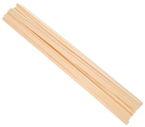 MAGICLULU Molduras De Madera Triangulares Isósceles Para Ventanas y Mosquiteras, 6 Mm x 30 Cm, 10 Piezas, Color Madera Natural, Decorativas Diy, Uso Fotografía y Bricolaje, Hogar, Todo El Año