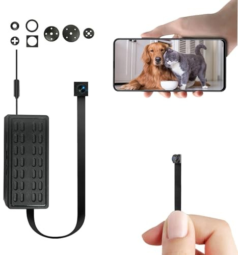 Ctetma 1080P Mini WiFi Camera for Home Security, Wireless Indoor Monitoring Camera with Motion Detection, Remote App Viewing, Local Storage, Portable Compact Design for Pets, Baby, Apartment & Travel