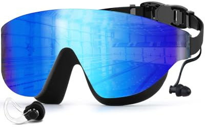 Zoomsnail Gafas de Natación Adultos, Gafas Piscina Estancas y Herméticas, Visión Amplia sin Marco, Silicona Suave Anti-Fugas para Hombre y Mujer