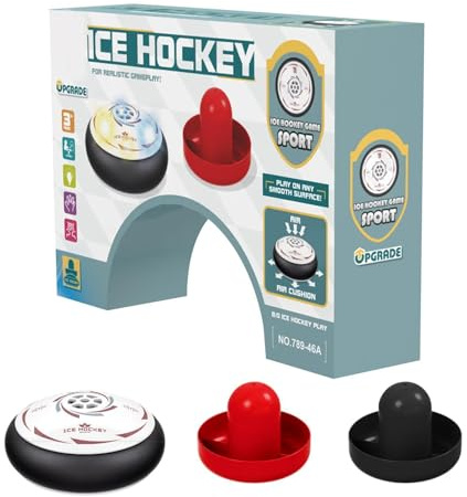 Hockey Puck – Interaktives Elektrisches Brettspiel Mit 2 Drückern | Schwimmende Hockey-Sets Für Kinder, Familie, Erwachsene, Sport, Zuhause, Schule, Party, Outdoor-Spieler