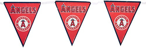 Los Angeles Angels MLB Wimpelbanner aus Kunststoff, Rot, 30,5 cm, 12 Stück, perfekt für Spieltag und Baseball-Fans
