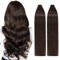 TESS Tape Extensions Echthaar Braun 40 Stück 55 cm Haarverlängerungen Remy Human Hair günstig 100 g Tape in Extensions Echthaar (#02 Braun 40er Pack)