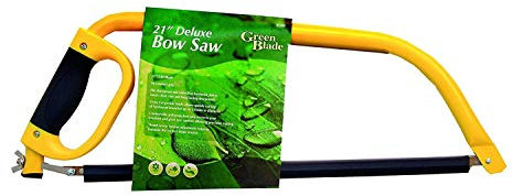 Unibos Deluxe Bow Saw Steel Blade Gardening Hand Tool with 21-inch Blade
