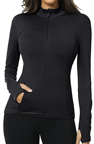 QUEENIEKE Damen-Sportjacke, Slim Fit, Baumwolle, weich