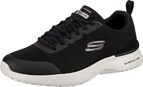 Skechers Damen Synergy Loving Life Sneaker, schwarz/weiß, 42.5 EU