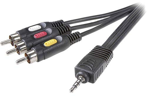Vivanco Videokabel 47050 Videokabel 4Pin-3Xrca 2M Ne_ 42050