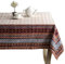 Maison d' Hermine Table Cloth Rectangle Table 100% Cotton 180 cm x 140 cm Tablecloth Reusable Decorative Everyday Use for Dining Room, Farmhouse, Home Party, Festive, Wedding - Fair Isle