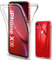 SOGUDE Étui pour iPhone XR, Coque Transparente en Silicone TPU, Protection Intégrale 360 Degrés Full Body pour iPhone XR